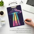 thumbnail image 3 of FORMRS Acrylic Clipboard with Low Profile Clip Standard A4 Letter Size, 12.5" x 9", Purple UFO, 3 of 8