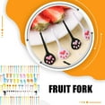 thumbnail image 2 of Langgg 3 Sets Fruit Forks Small Cake Dessert Food Toothpick Tableware Travel Party Dining Home Flatware Decoration Utensil, 2 of 6