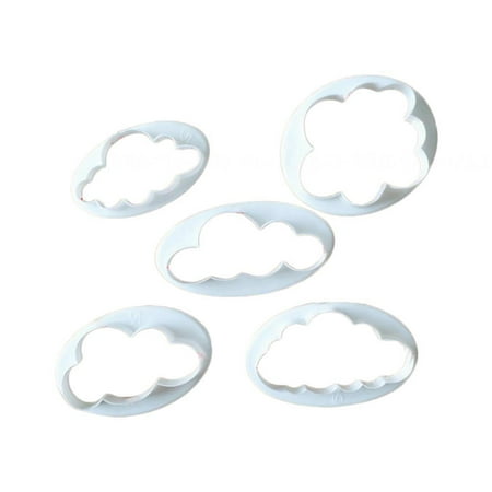 

Chocolate Cake Home Fondant Silicone Mold Soap Mould DIY Candy Jelly Mold Decoration Tools-5.2 * 0.6Cm 5Pcs