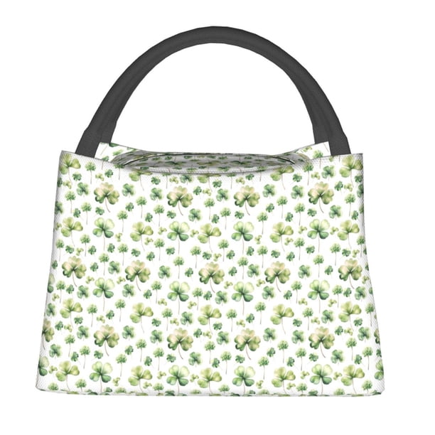 Fotbe St Patrick's Day3 Bolsa Térmica Portátil con Estampado, Bolsa de Entrega de Alimentos Aislada, Bolsa Reutilizable de Gran Capacidad para Comidas y Supermercado