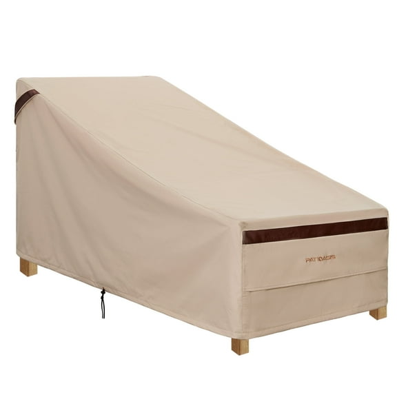 Patioworld Patio Chaise Lounge Cover 34" x 80" x 32", Beige