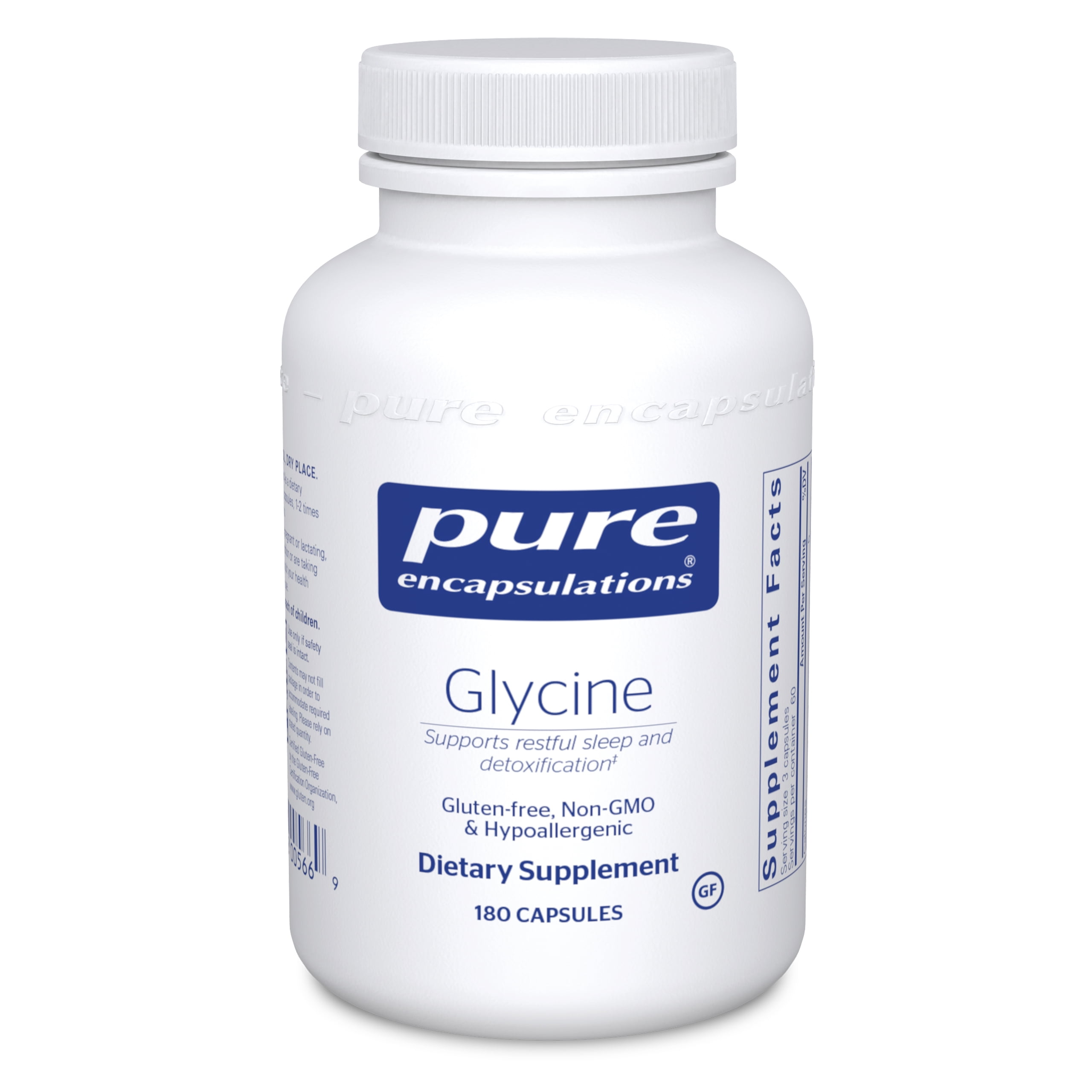Pure Encapsulations Glycine Amino Acid Supplement for Liver and Body