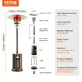 thumbnail image 6 of VEVOR Propane Patio Heater 50000BTU Tall Hammered w/Round Table Outdoor Bronze, 6 of 10