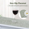 thumbnail image 5 of VCVCOO Green Christmas Placemats Set of 4, Washable Wipeable Place Mats Vinyl Woven Table Mats Heat Resistant Placemat for Dining Table Indoor/Outdoor, 5 of 15
