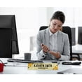 thumbnail image 5 of Printtoo Personalized Desk Name Plate Pretty Wood Texture Custom Acrylic Office Desk Name Plate Accessory 2x8 Inches, 5 of 5
