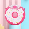 thumbnail image 4 of Billuyoard Linda botella de agua con divertido regalo de donut para cualquier ocasión Botella de agua de donut con pajita Linda taza con pajita Teteras Marrón, 4 of 6