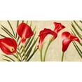 thumbnail image 3 of Thomlinson, Jenny 14x9 Black Modern Framed Museum Art Print Titled - Red Callas, 3 of 5