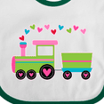 thumbnail image 4 of Inktastic Valentine Heart Train Boys or Girls Baby Bib, 4 of 4