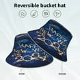 thumbnail image 2 of Yiaed Beautiful New Year 2024 Print Reflective Stripe Bucket Hat Unisex Funny Outdoor Fisherman Cap Beach Sun Hat, 2 of 5