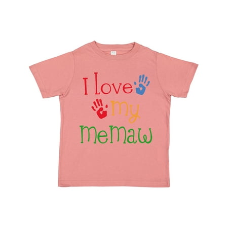 

Inktastic I Love My MeMaw Gift Toddler Toddler Girl T-Shirt