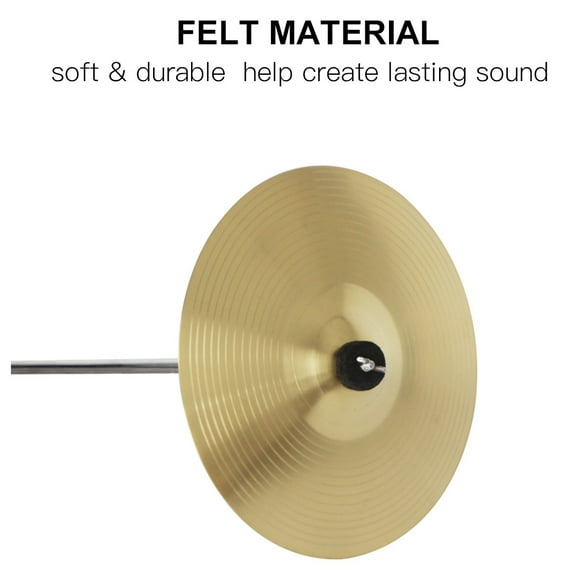 10pcs Drum Cymbal Felt Pads Set Replacement Parts Black Accessory