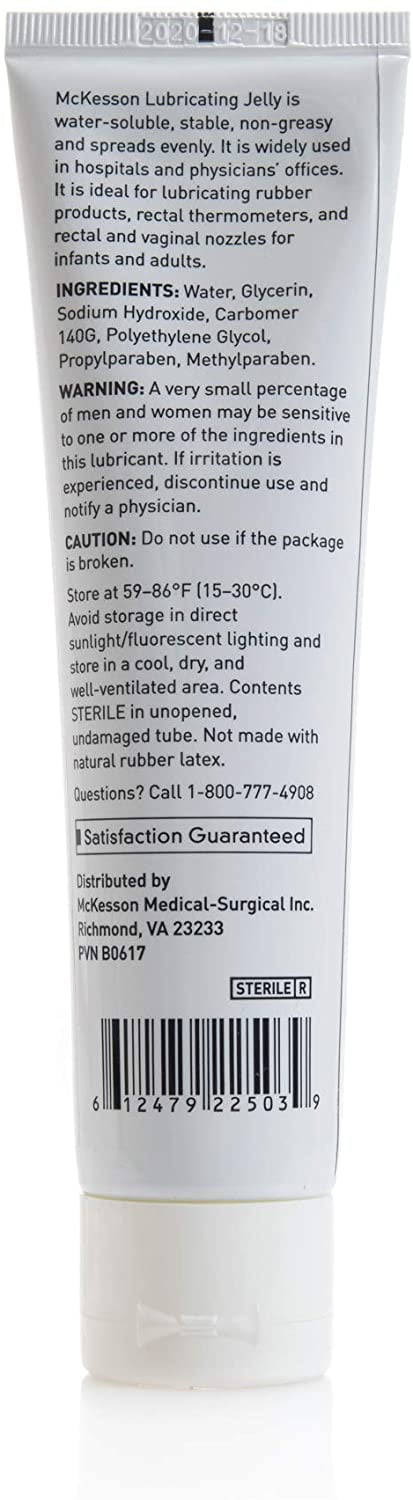 Lubricating Jelly McKesson 4 oz Tube Sterile - Walmart.com Lubricating Jelly McKesson 4 oz Tube Sterile - Walmart.com