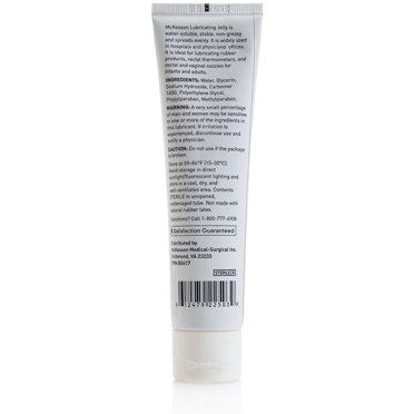 McKesson Lubricating Jelly - 4oz Sterile Water-Based Medical Gel (12 Pack)