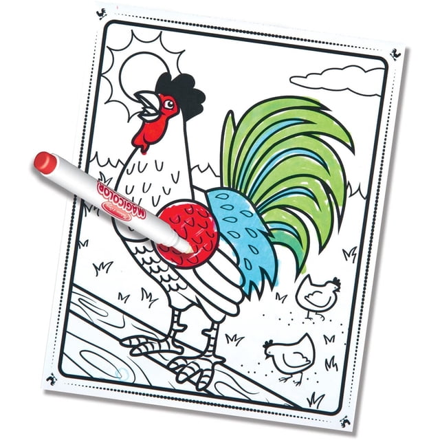 Melissa & Doug On the Go Magicolor Coloring Pad: Animales de granja - 18 páginas, 4 ma Melissa & Doug Melissa & Doug