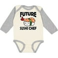 thumbnail image 3 of Inktastic Future Sushi Chef Baby Clothes Boys or Girls Long Sleeve Baby Bodysuit, 3 of 5