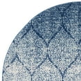 thumbnail image 4 of SAFAVIEH Madison Leighton Geometric Area Rug, Navy/Blue, 6'7" x 6'7" Round, 4 of 10