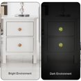 thumbnail image 3 of Peach Fluorescent Drawer Pulls: Round 4-Pack Glow-in-the-Dark Knobs for Cabinets, Wardrobes, and Dressers - Furniture Decor, Cupboard Handles, and Drawer Pulls with Screws, 3 of 6