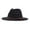 Black, variant on Straw Beach Hats For Women Classic Wide Floppy Panama Hat Belt Buckle Wool Fedora Hat Cowboy Hat Men White Straw