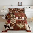 thumbnail image 1 of Erosebridal Aztec Bedding Queen Comforter Set for Adult, Rustic Animal Down Comforter, Hippie Style Decor, Reversible 3pcs, 1 of 8