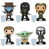 Book of Boba Fett Set of 6 with Protector Bundle - Includes Cad Bane, Krrsantan, Majordomo, Luke Skywalker, Grogu, Mandalorian Vinyl Figures with 6 Blue Salamander Emporium Plastic Protector Cases