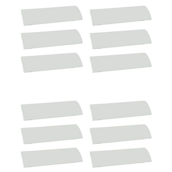 12 Sets Horizontal Blinds Replacement Slats, White Horizontal Blind Repair Tabs, White Blind Fixers for Horizontal