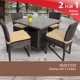 thumbnail image 2 of Rustico Square Dining Table with 4 Chairs, 2 of 7