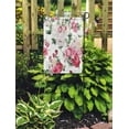 thumbnail image 2 of JSDART Colorful Flower Floral Pattern Roses Watercolor Green Peony Arrangement Abstract Garden Flag Decorative Flag House Banner 28x40 inch, 2 of 2