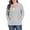 04 Light Grey, variant on Gleelist Women's Full Zip Up Hoodie Sweatshirts Plus Size Long Sleeve Oversized Casual Hoodies Sweatshirt Jackets with Pockets(1X-5X)
