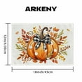 thumbnail image 3 of MOQIN Fall Thanksgiving Placemats, 12x18 Inch Orange Vintage Pumpkin Maple Leaf Decorative Autumn Harvest Seasonal Farmhouse Table Mat for Kitchen Dining Indoor Home Party Decoration, 3 of 7