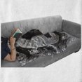thumbnail image 6 of Letter C Soft Flannel Fleece Throw Blanket, Rustic Look Alphabet C Letter Close up, Cozy Plush for Indoor and Outdoor Use, 50" x 60", Taupe Grey Grey, by Ambesonne, 6 of 6