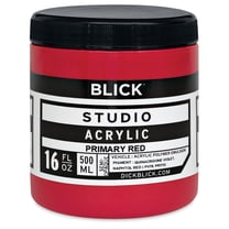 Blick Studio Acrylics - Primary Red, 16 oz jar