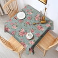 thumbnail image 2 of Pioneer Flower Floral Print Pattern Square Tablecloth,Waterproof Square Table Cover,Wipeable Spillproof Washable Table Cover for Home Kitchen Party Decor 42"X42"(107x107cm), 2 of 6