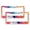 Pattern-161, variant on License Plate Cover Watercolour Blot Style Customized Decor Car Tag 2 Pack Multicolor Stripes Aluminum Metal License Plate Frames Gift for Dad