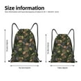 thumbnail image 2 of Zufioo Camouflage Skulls Sports Cinch Sack Gym String Bags Machine Washable Heavy Duty String Backpack for Men Women-Medium, 2 of 6