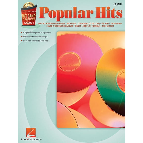 Hal Leonard Big Band Play-Along Popular Hits - Trumpet: Big Band Play-Along Volume 2, Book 02, (Paperback)