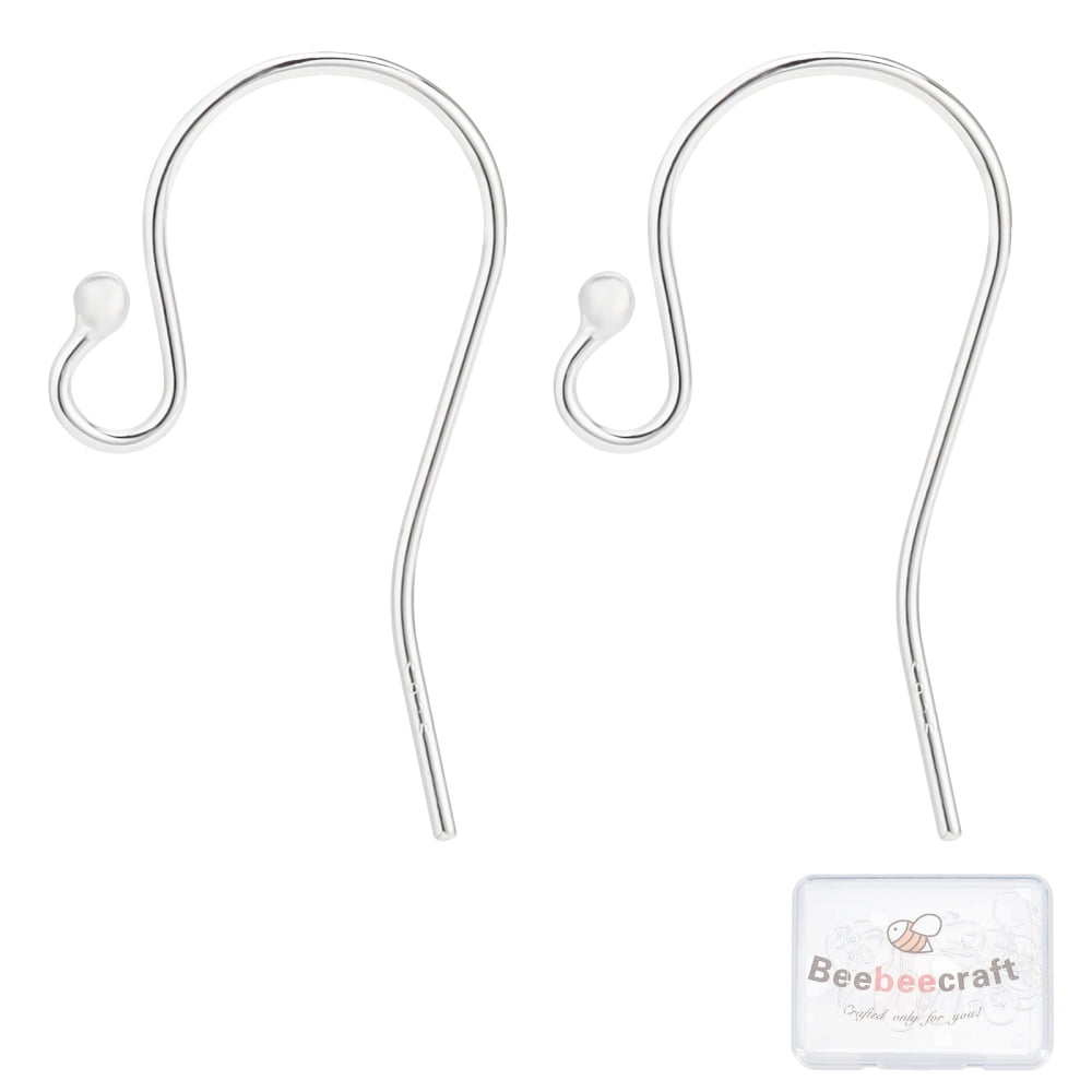 Southwit 925 Sterling Silver Ear Wires Ball End French Earring Hooks for  Drop Dangle Earrings Jewelry Making, DIY Jewelry Findings Parts 24 Pcs/ 12  Pairs 