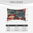 thumbnail image 4 of Goofa Vintage American Flag Elephant Pattern Pillow Case – Plush & Soft Cushion Cover, Hypoallergenic Throw Pillow Case for Comfortable Sleep with Envelope Closure-14"x20", 4 of 6