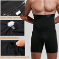 thumbnail image 3 of Men's Shapewear Slimming Plain Body Shaper Tummy Control Boxer Briefs Panties, 3 of 4