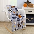thumbnail image 3 of Everything Kids Sports Allstar Toddler Plush Blanket, 3 of 4