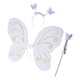 thumbnail image 5 of Disfraz de hada para niñas, disfraz de mariposa, disfraz de para , diadema con Blanco Yuyangstore Disfraz de ala de hada, 5 of 8