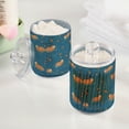 thumbnail image 2 of Yayeee 4 Pack Qtip Holder Bathroom Cotton Swab Canister with Lid Clear Dispenser Set, Capybaras Swimming, 2 of 6