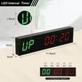 thumbnail image 2 of Uxcell LED Gym Timer 11.4" x 3" Gym Clock Count Down/Up Clock Interval Timer with Remote Ultra Clear Digital Display, 2 of 7