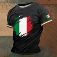 thumbnail image 2 of Big and Tall Shirts for Men European Italian Japanese Men's Casual Loose Comfortable Round Neck Short Sleeved T Shirt Mens Shirt Tall Men Shirts Men's Pack Large T for Tee Sports L, 2 of 5