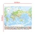 thumbnail image 6 of WCIC Large World Map with Flags Poster Wall Decor Home Office Educational Prints 90*90cm, 6 of 6