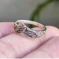 thumbnail image 4 of Navya Craft Angel Hug Feather Wings Sterling Silver Handmade Women Ring Size 10.0, 4 of 6