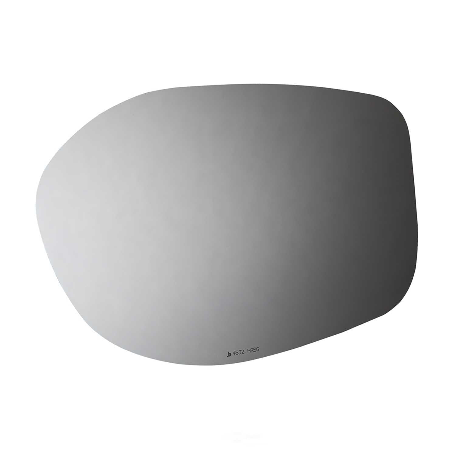 Burco Side View Mirror Replacement Glass with Motor Mount Plate - Clear Glass - 4532HRSG