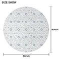 thumbnail image 6 of White Blue Sun Moon Cloud Star Pattern Round Tablecloth 60"x60",Wrinkle Wipeable Table Cloth for Kitchen Dining Room Picnic Patio Party, 6 of 6