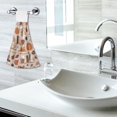 thumbnail image 5 of Yayeee Kitchen Hanging Hand Towels Set of 2 with Loop Bathroom Absorbent Tie Towel, Fall Acorns Pattern, 5 of 7