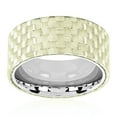 thumbnail image 2 of West Coast Jewelry Men's Carbon Fiber Overlay Stainless Steel Ring (10mm), 2 of 4