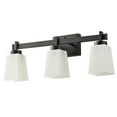 thumbnail image 2 of Classic 3-Light Wall Sconce Black Retro Vanity Lighting Minimalist Dome Lampshade Wall Light Fixture, 2 of 7